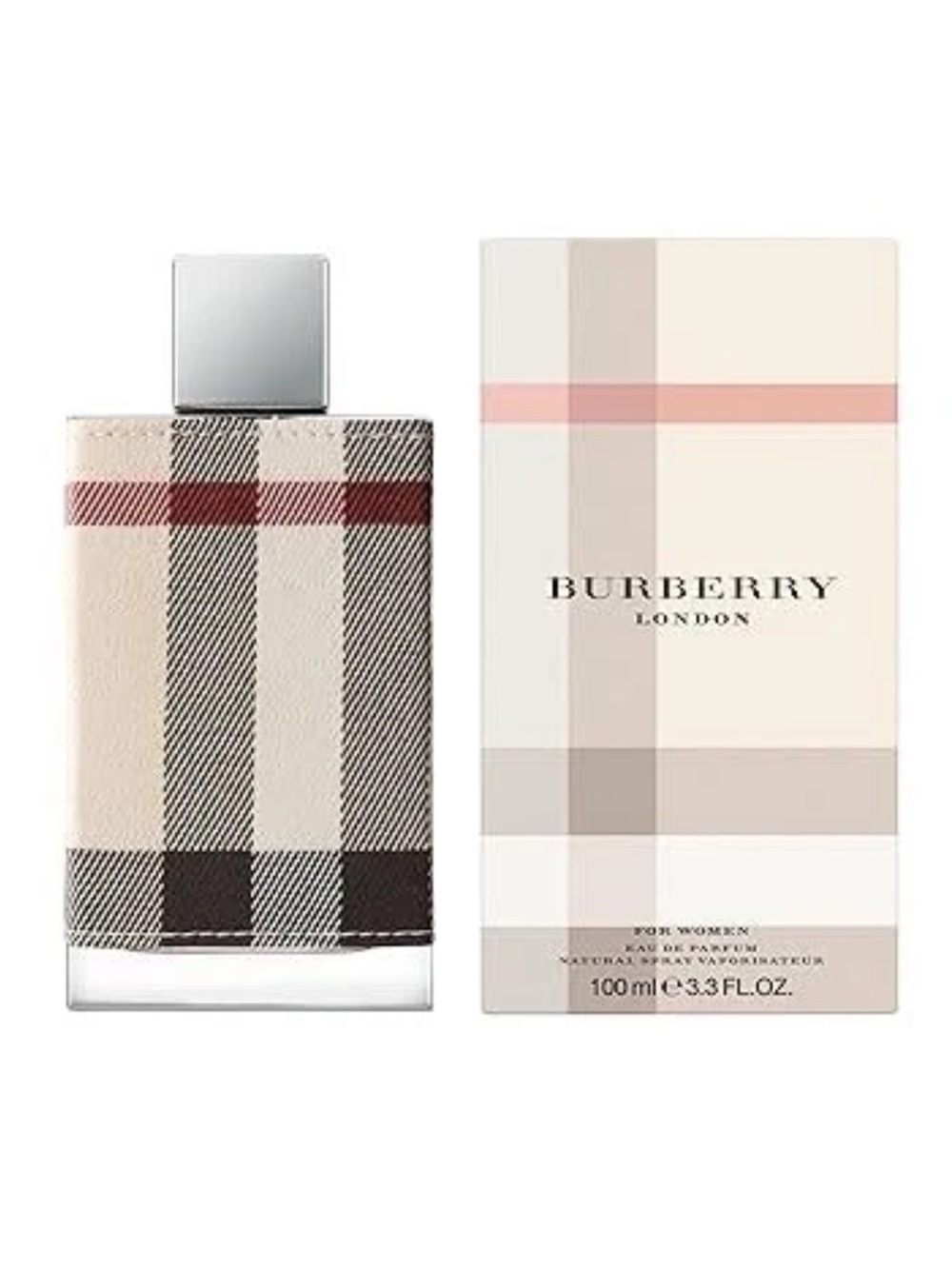 Burberry London Women Eau de Parfum – Beige Plaid Bottle 3.4 oz